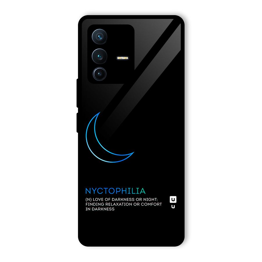 Nyctophilia Love of Darkness Glass Back Case for Vivo V23 Pro