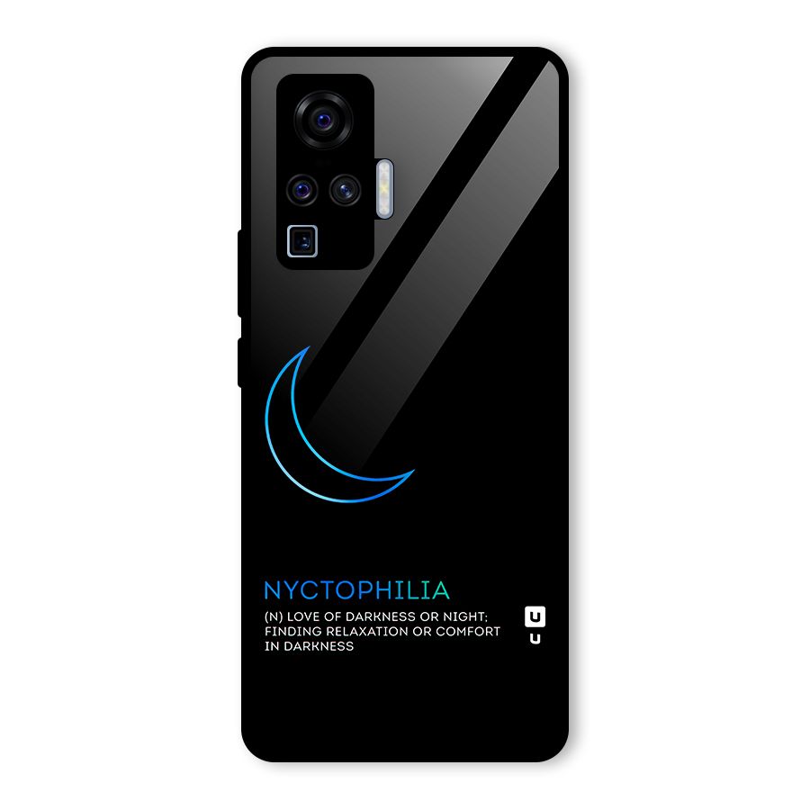 Nyctophilia Love of Darkness Glass Back Case for Vivo X50 Pro