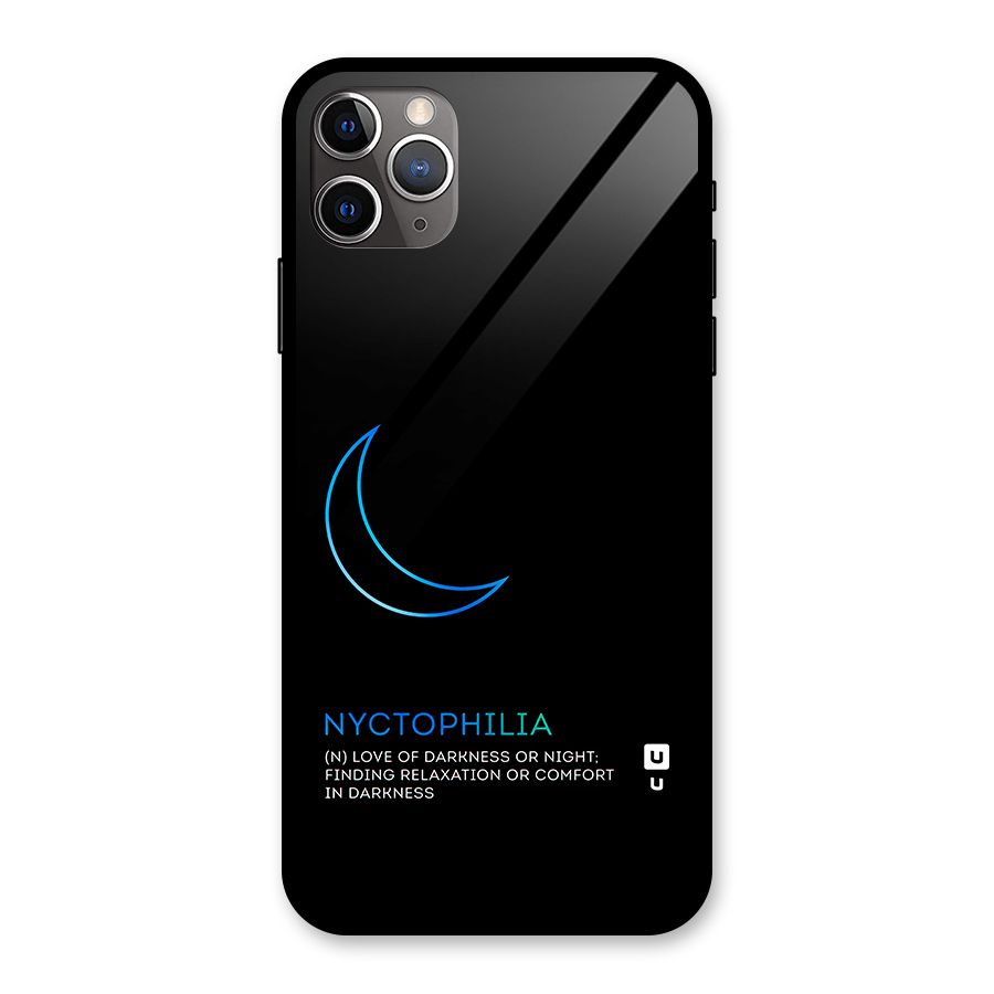 Nyctophilia Love of Darkness Glass Back Case for iPhone 11 Pro Max