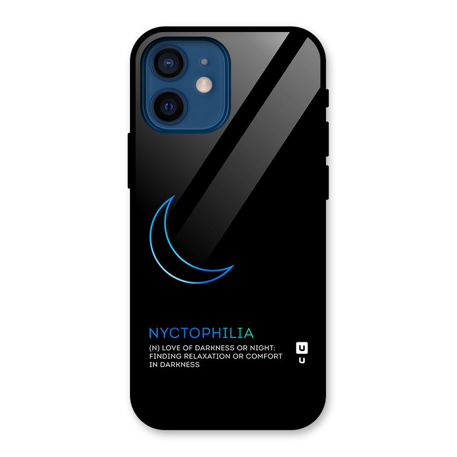 Nyctophilia Love of Darkness Glass Back Case for iPhone 12 Mini
