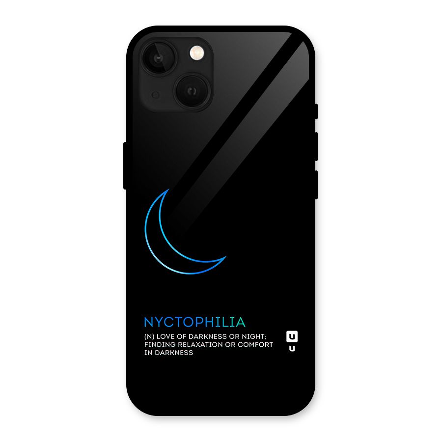 Nyctophilia Love of Darkness Glass Back Case for iPhone 13