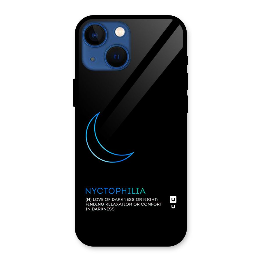 Nyctophilia Love of Darkness Glass Back Case for iPhone 13 Mini