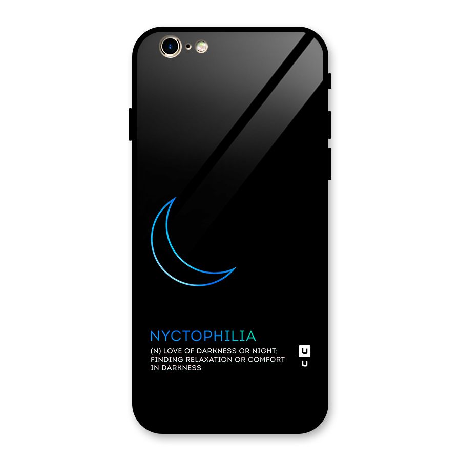 Nyctophilia Love of Darkness Glass Back Case for iPhone 6 6S