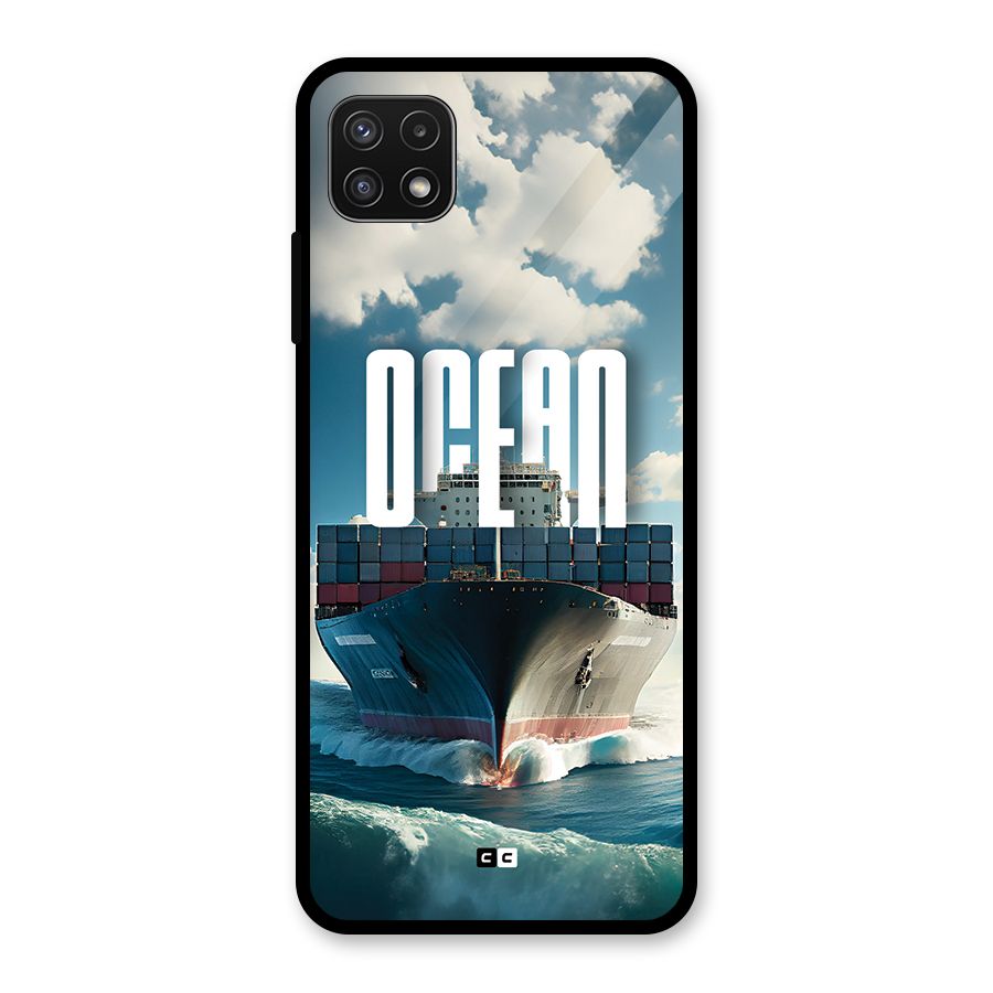 Ocean Life Glass Back Case for Galaxy A22 5G