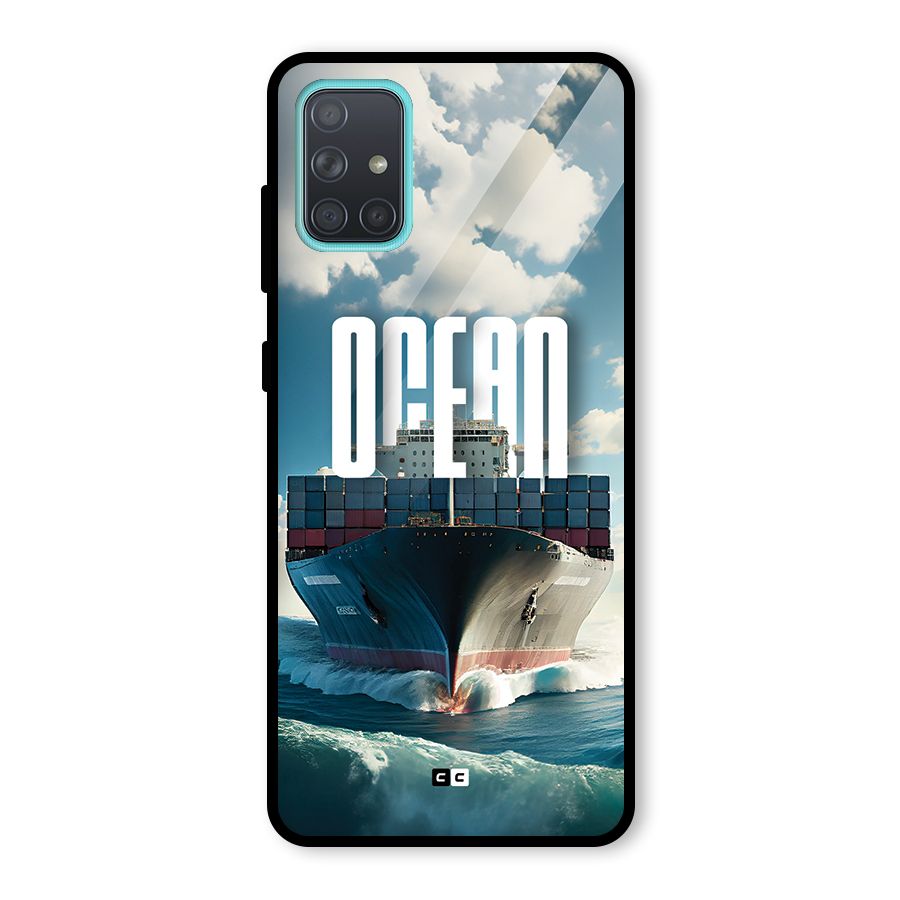 Ocean Life Glass Back Case for Galaxy A71