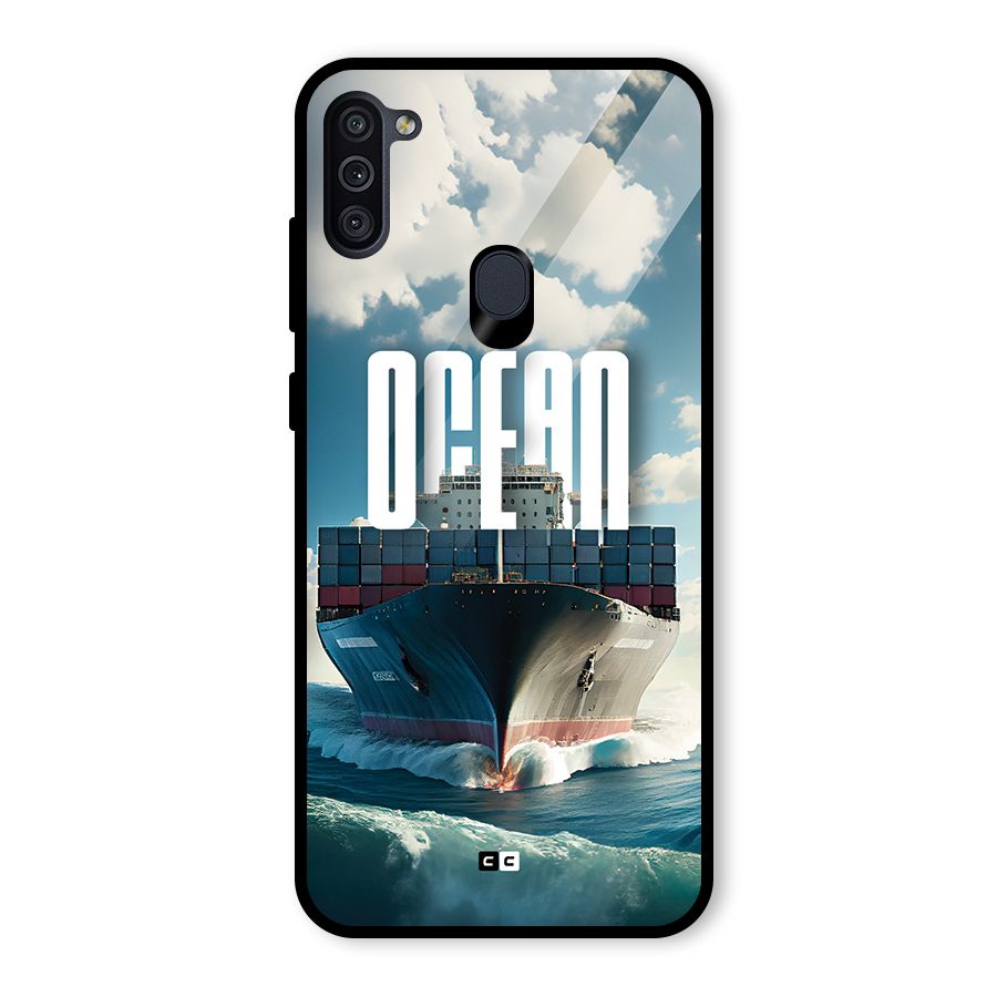 Ocean Life Glass Back Case for Galaxy M11