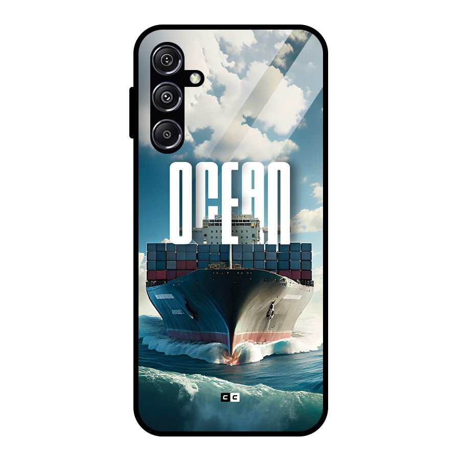 Ocean Life Glass Back Case for Galaxy M34 5G