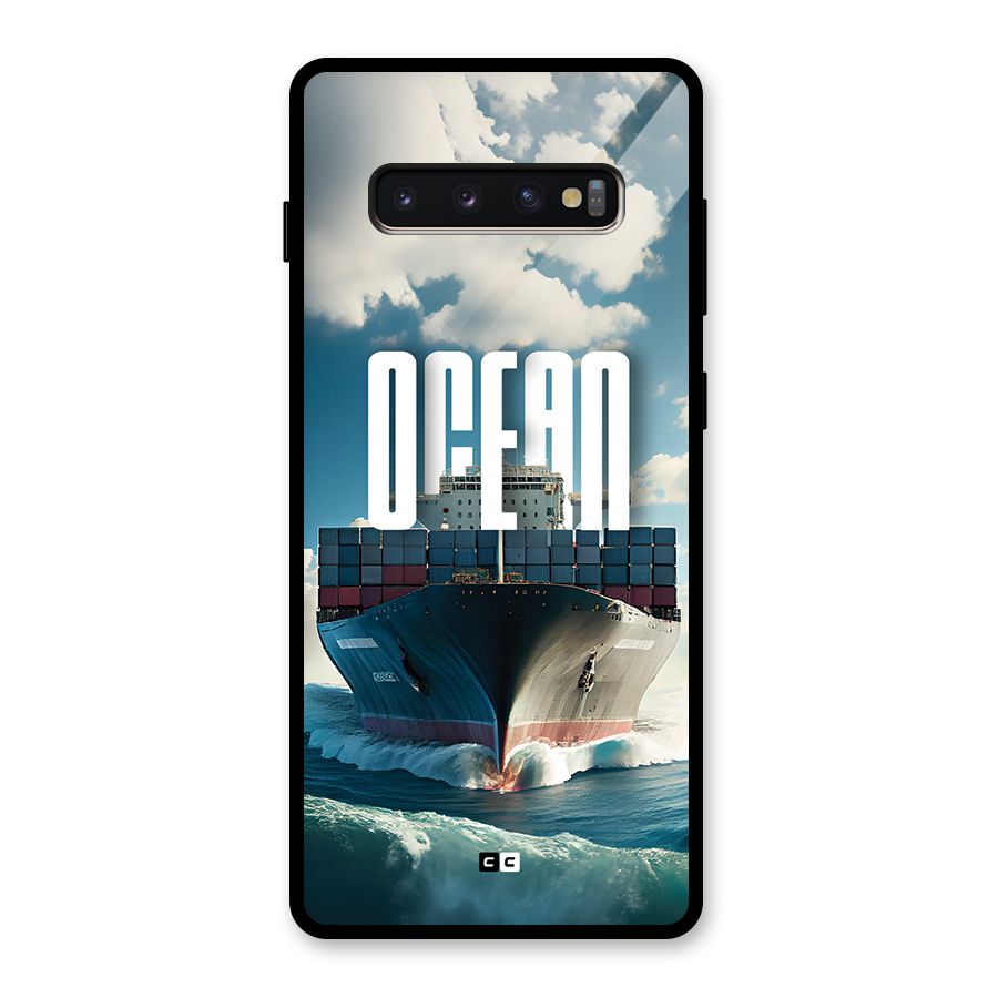 Ocean Life Glass Back Case for Galaxy S10 Plus