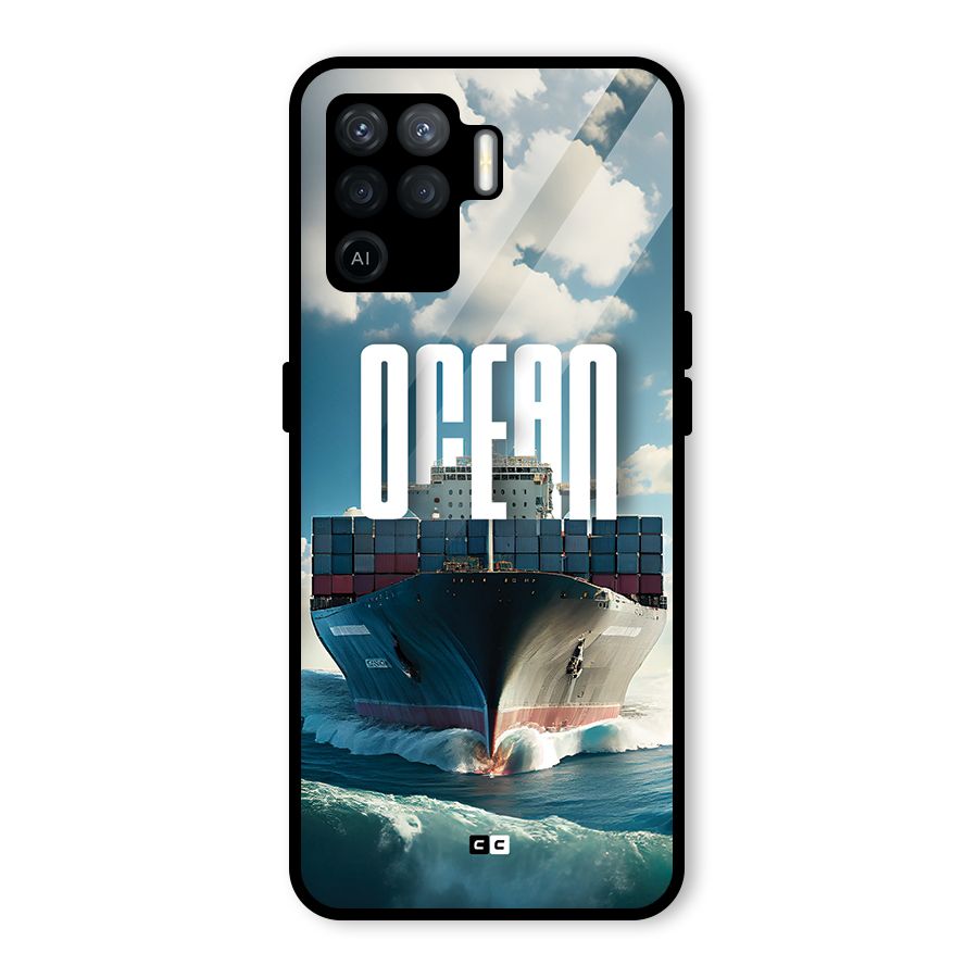 Ocean Life Glass Back Case for Oppo F19 Pro