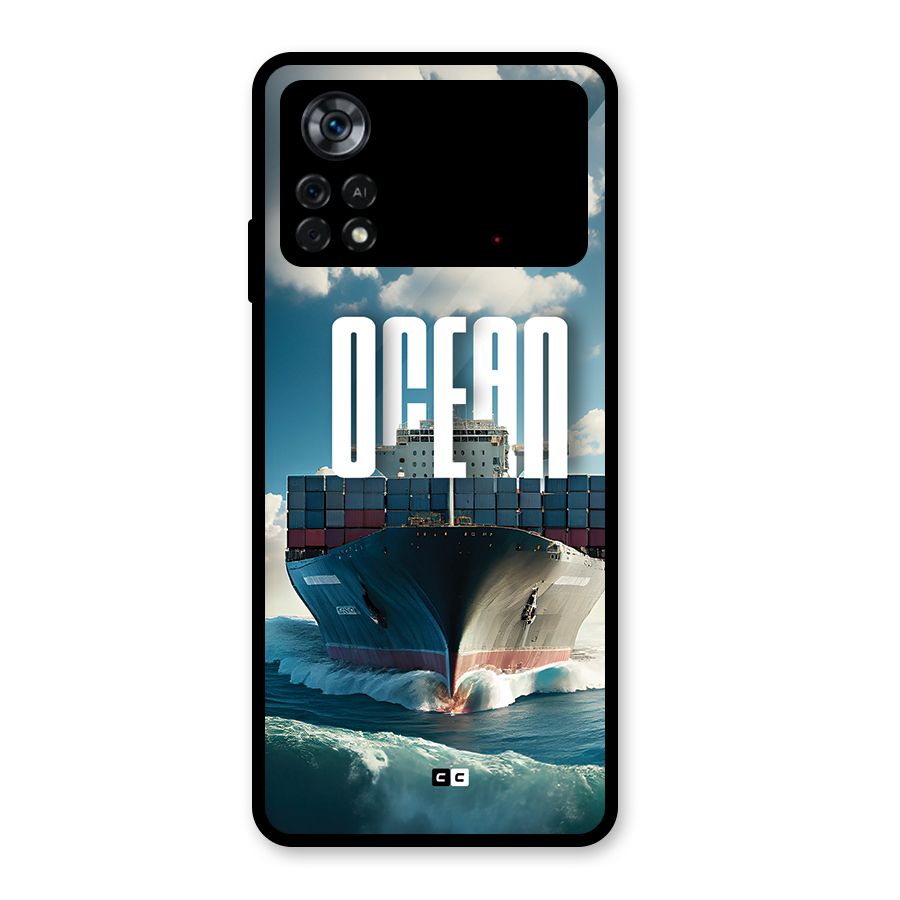 Ocean Life Glass Back Case for Poco X4 Pro 5G