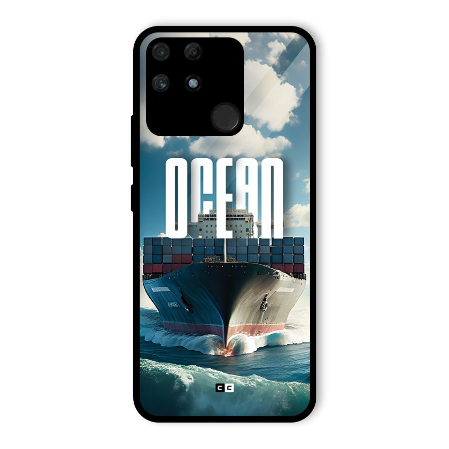 Ocean Life Glass Back Case for Realme Narzo 50A