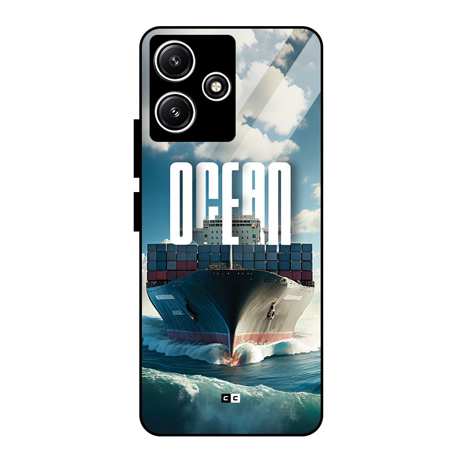 Ocean Life Glass Back Case for Redmi 12 5G
