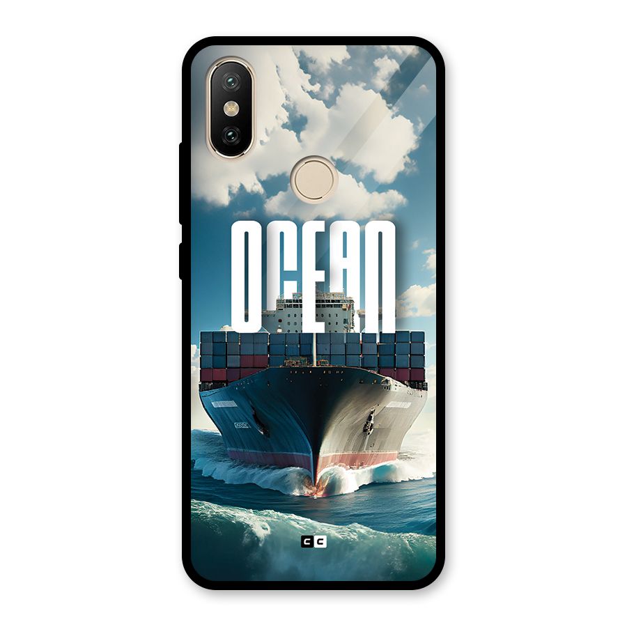 Ocean Life Glass Back Case for Redmi A2