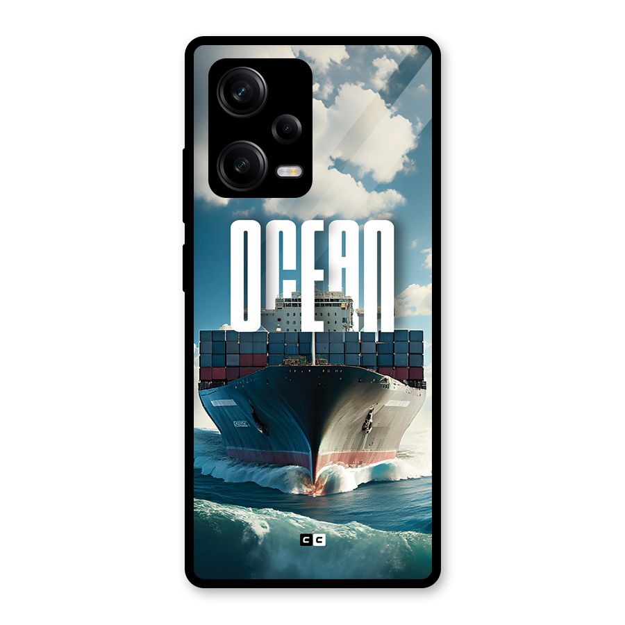 Ocean Life Glass Back Case for Redmi Note 12 Pro