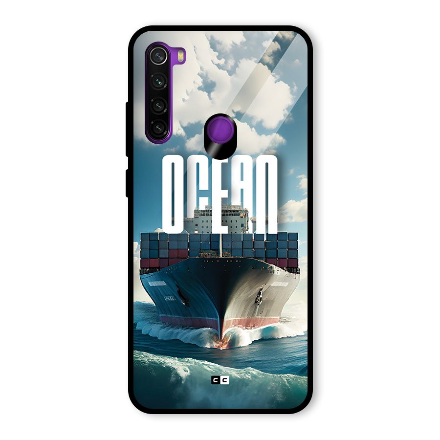 Ocean Life Glass Back Case for Redmi Note 8