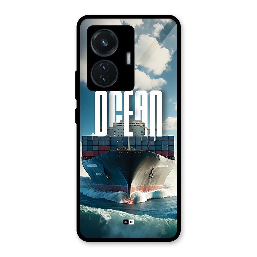 Ocean Life Glass Back Case for Vivo T1 44W