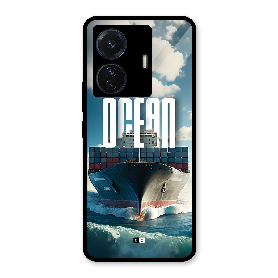 Ocean Life Glass Back Case for Vivo T1 Pro