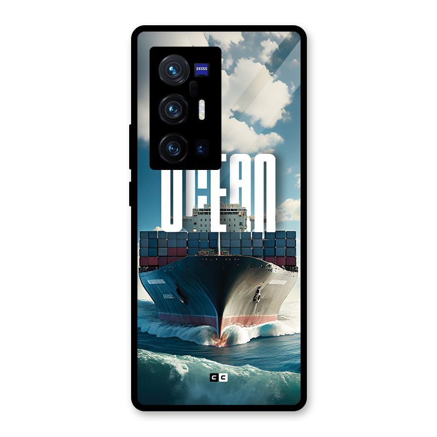 Ocean Life Glass Back Case for Vivo X70 Pro Plus