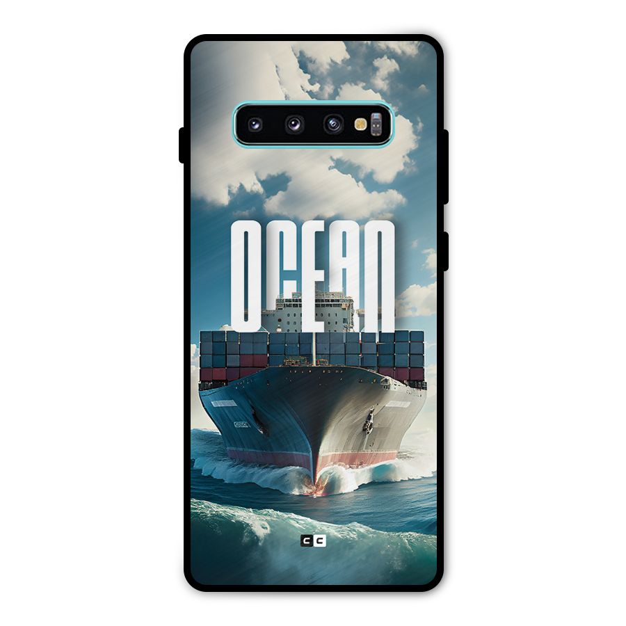 Ocean Life Metal Back Case for Galaxy S10 Plus