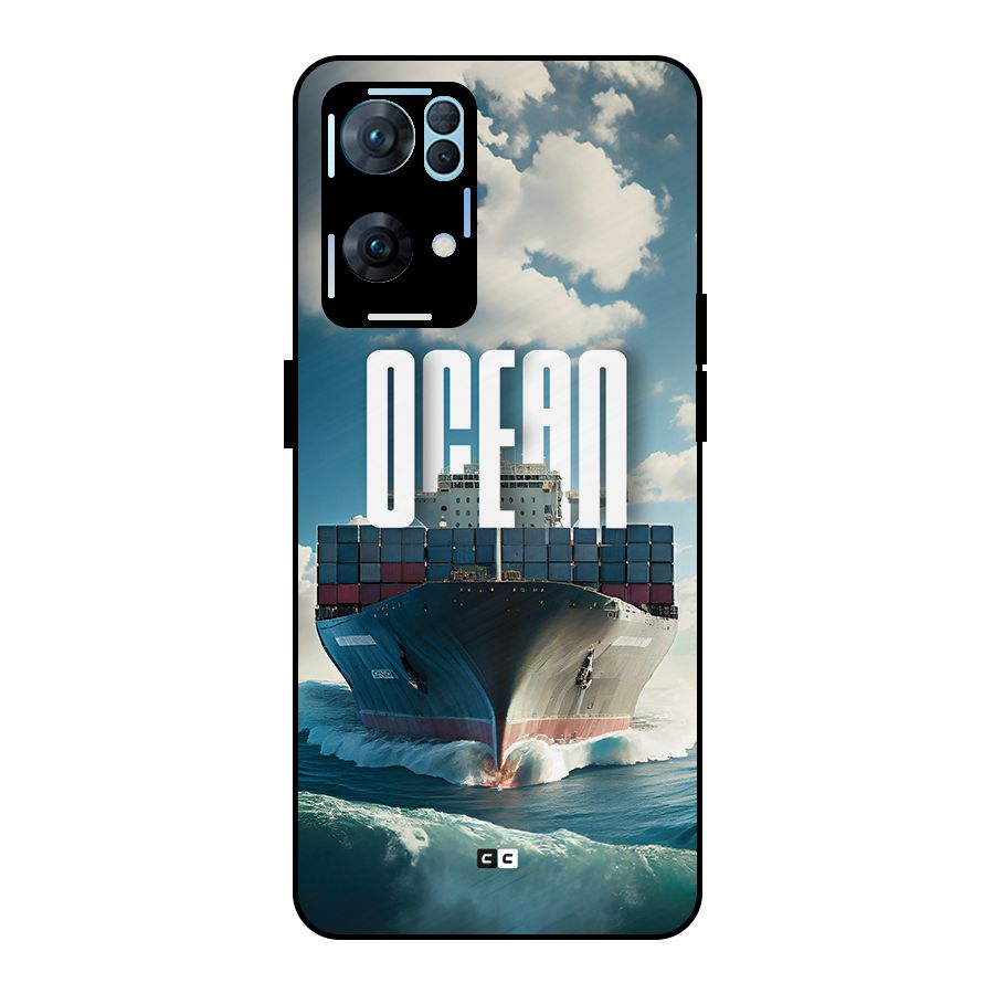 Ocean Life Metal Back Case for Oppo Reno7 Pro 5G