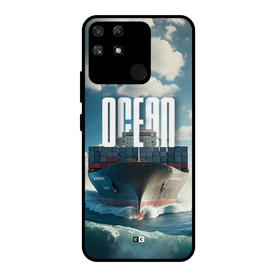 Ocean Life Metal Back Case for Realme Narzo 50A
