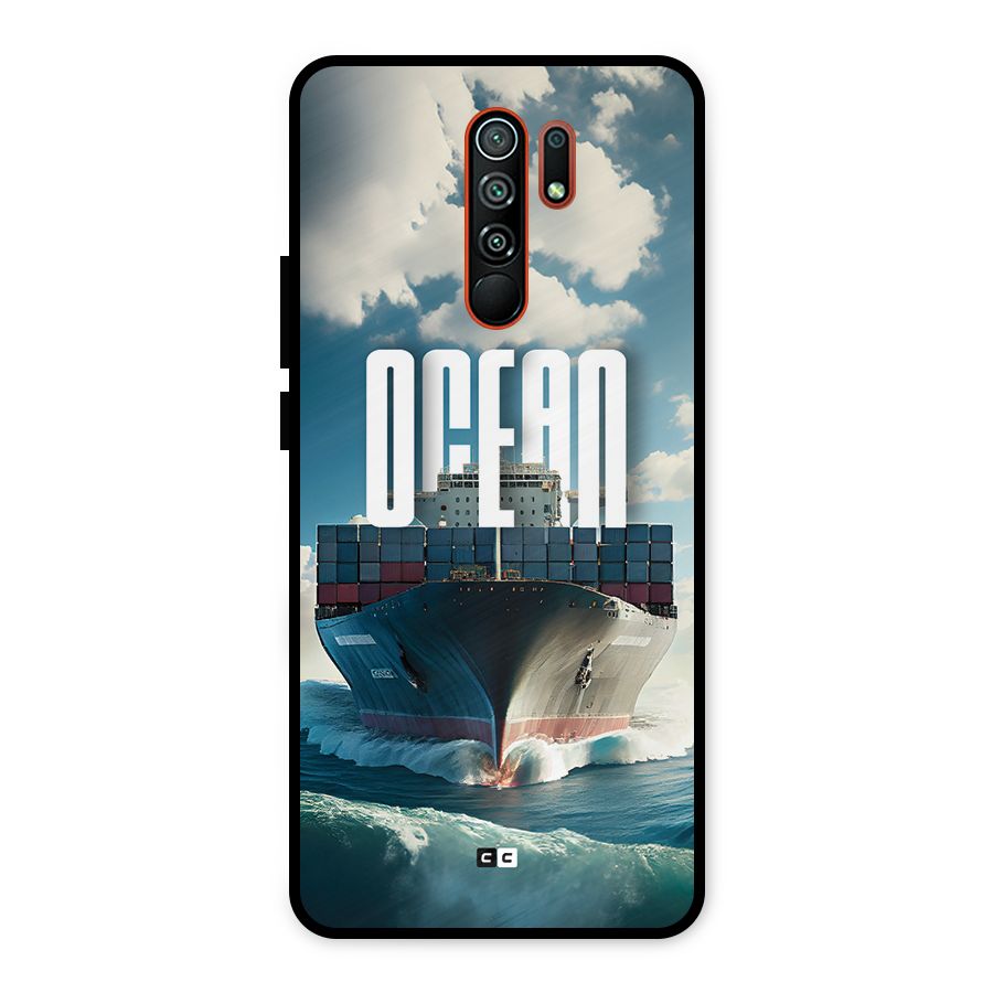 Ocean Life Metal Back Case for Redmi 9 Prime