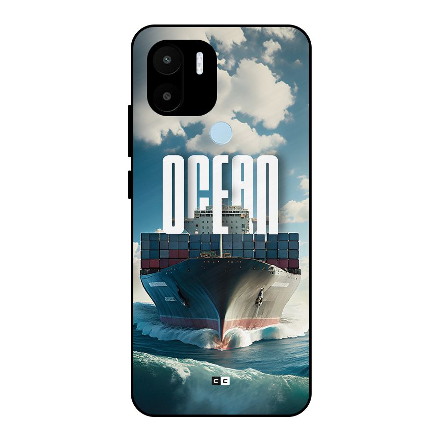 Ocean Life Metal Back Case for Redmi A1 Plus