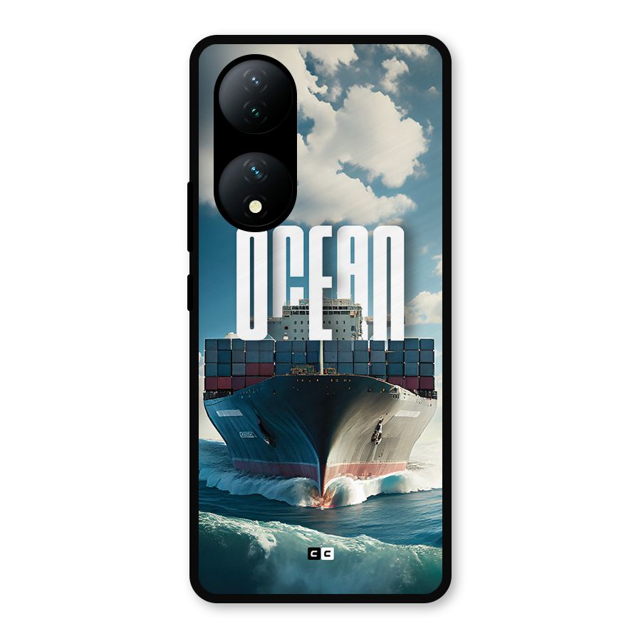 Ocean Life Metal Back Case for Vivo T2