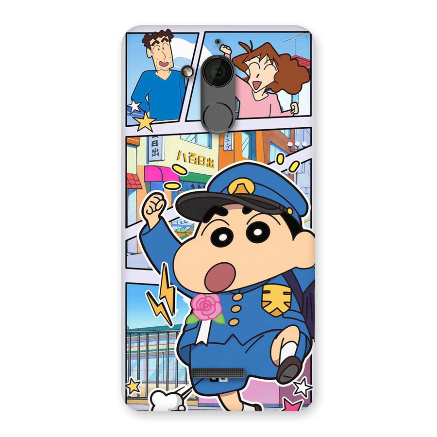 Officer Shinchan Back Case for Coolpad Note 5