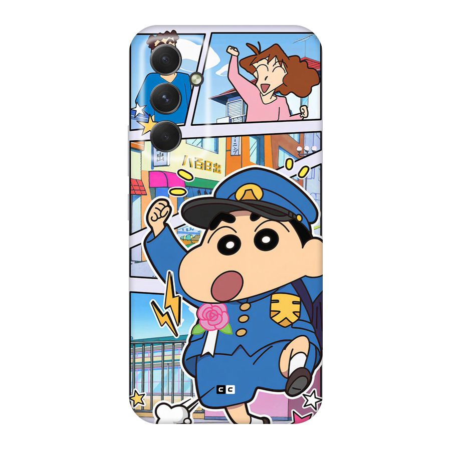 Officer Shinchan Back Case for Galaxy A54