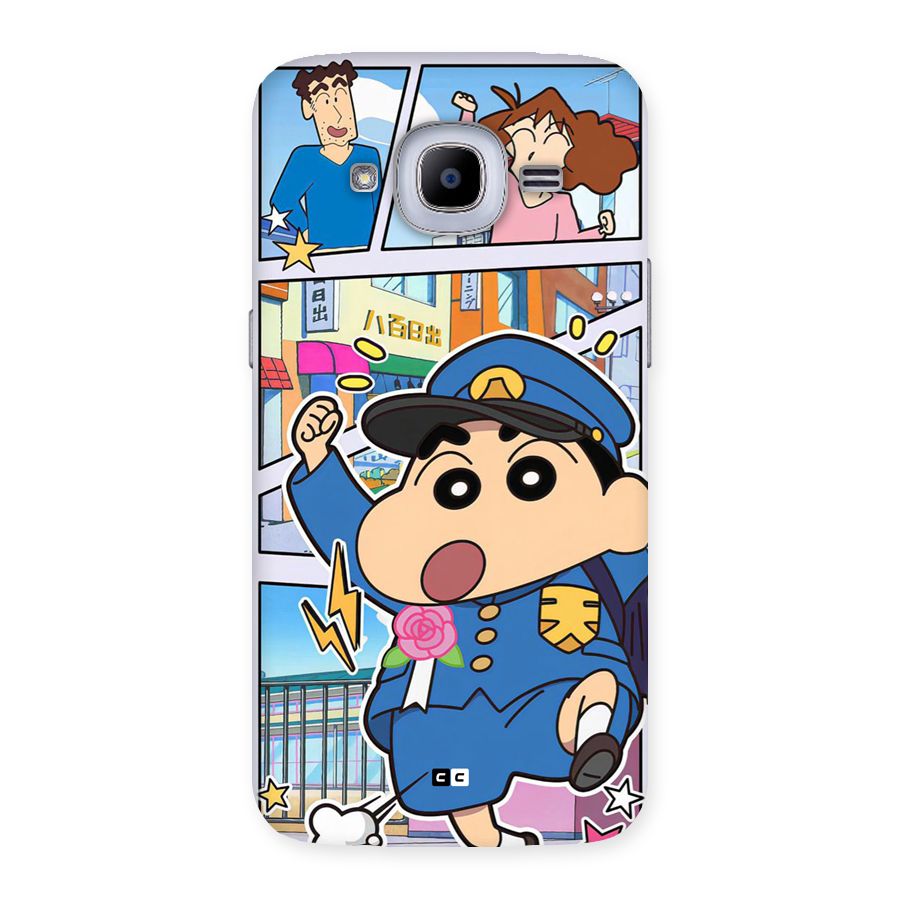 Officer Shinchan Back Case for Galaxy J2 Pro