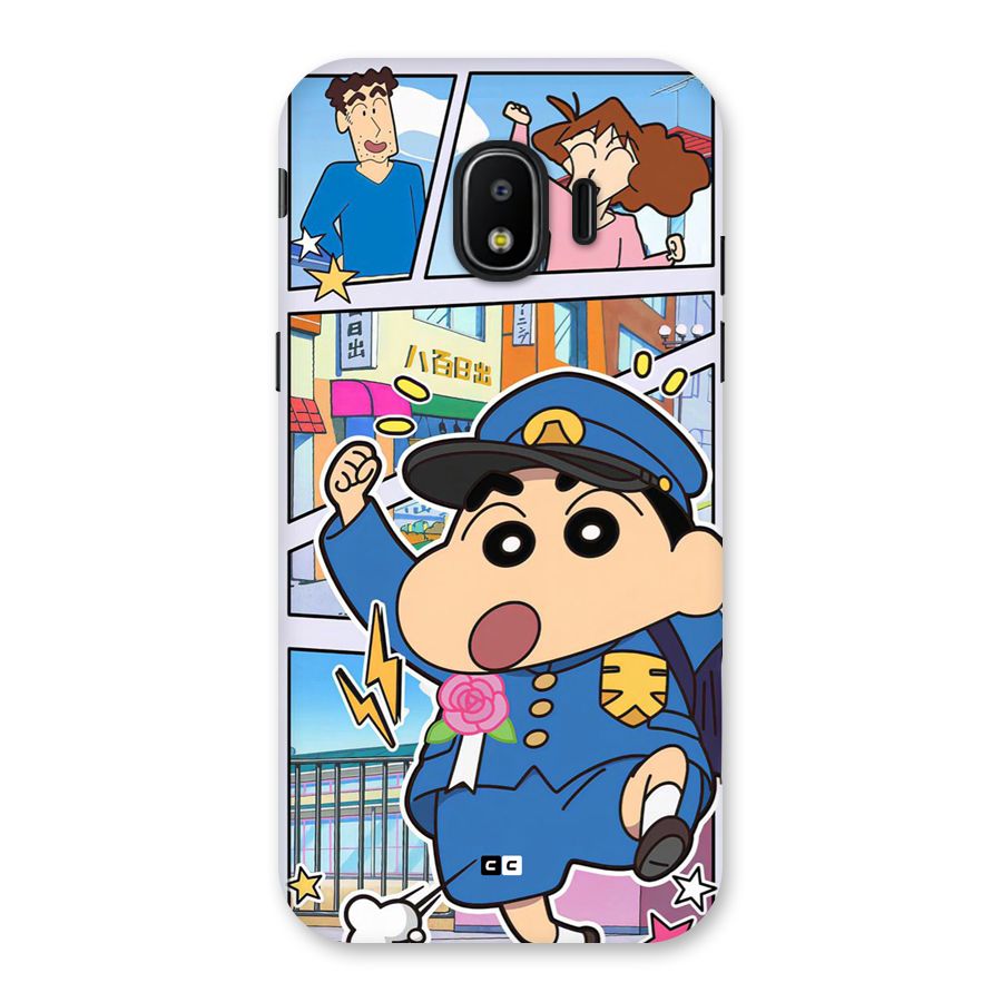 Officer Shinchan Back Case for Galaxy J2 Pro 2018
