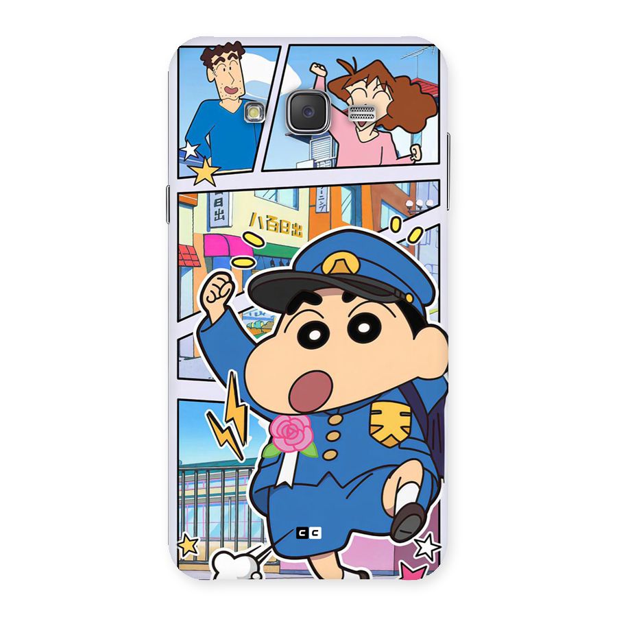 Officer Shinchan Back Case for Galaxy J7