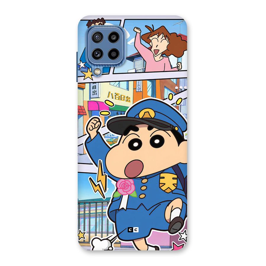 Officer Shinchan Back Case for Galaxy M32