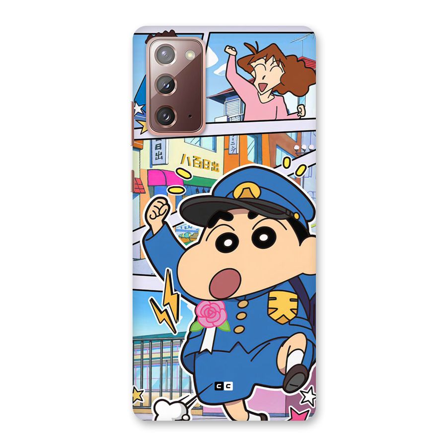 Officer Shinchan Back Case for Galaxy Note 20