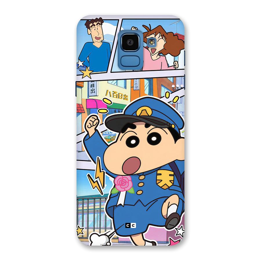 Officer Shinchan Back Case for Galaxy On6