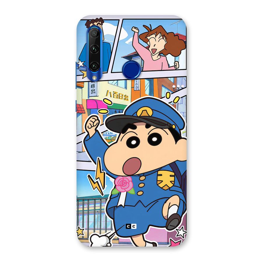Officer Shinchan Back Case for Honor 20i