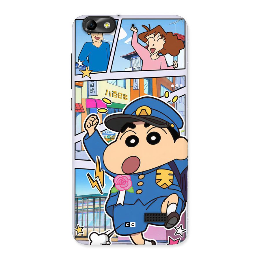 Officer Shinchan Back Case for Honor 4C
