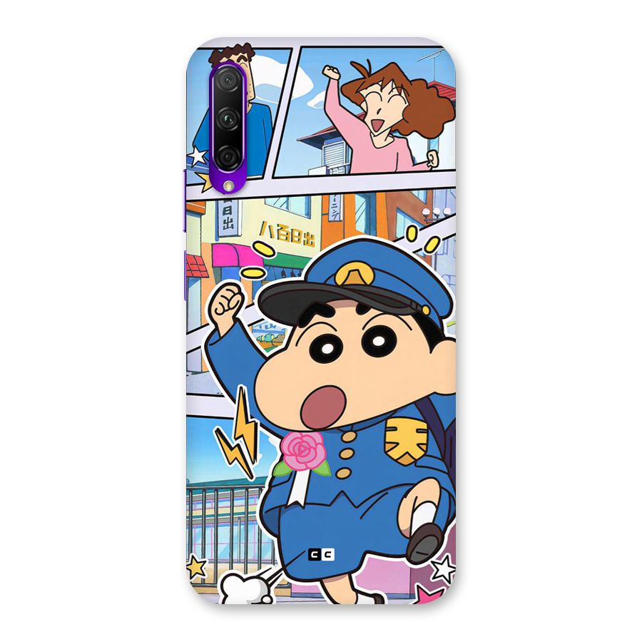Officer Shinchan Back Case for Honor 9X Pro