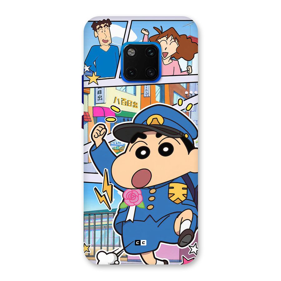 Officer Shinchan Back Case for Huawei Mate 20 Pro