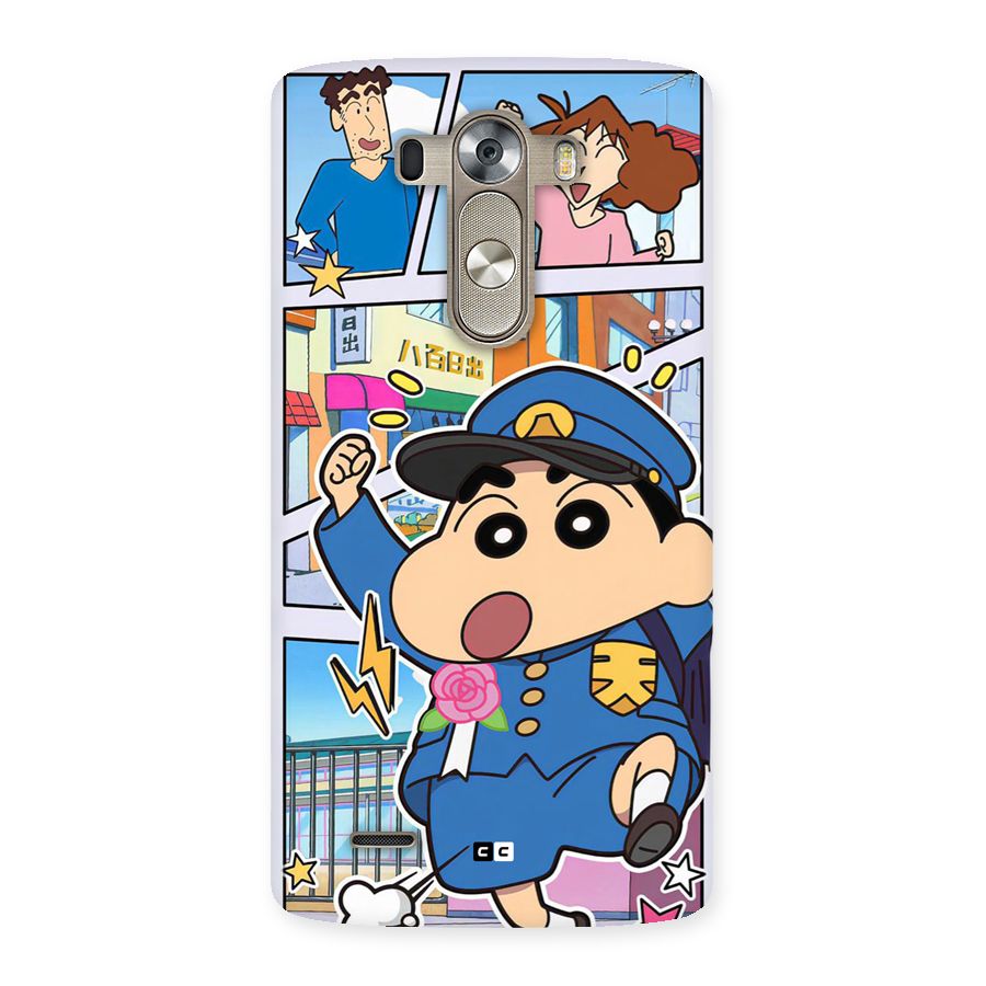 Officer Shinchan Back Case for LG G3