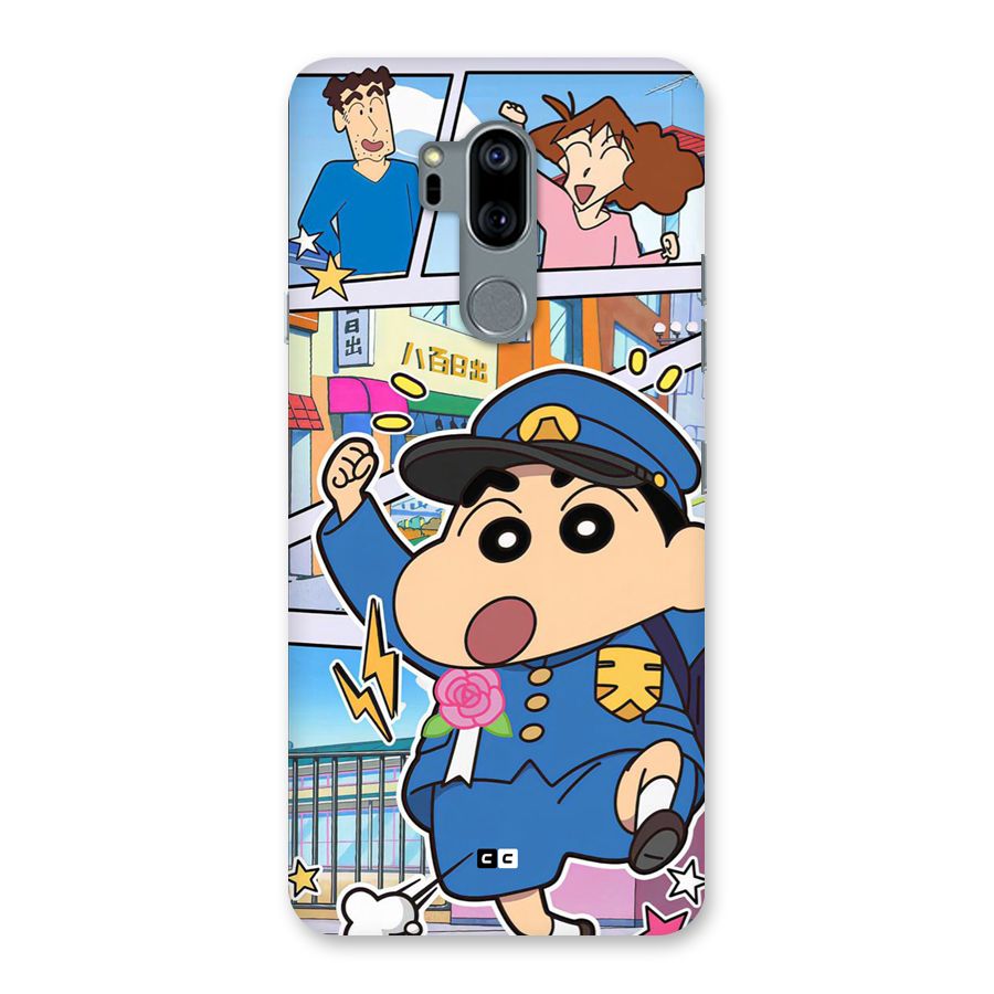 Officer Shinchan Back Case for LG G7