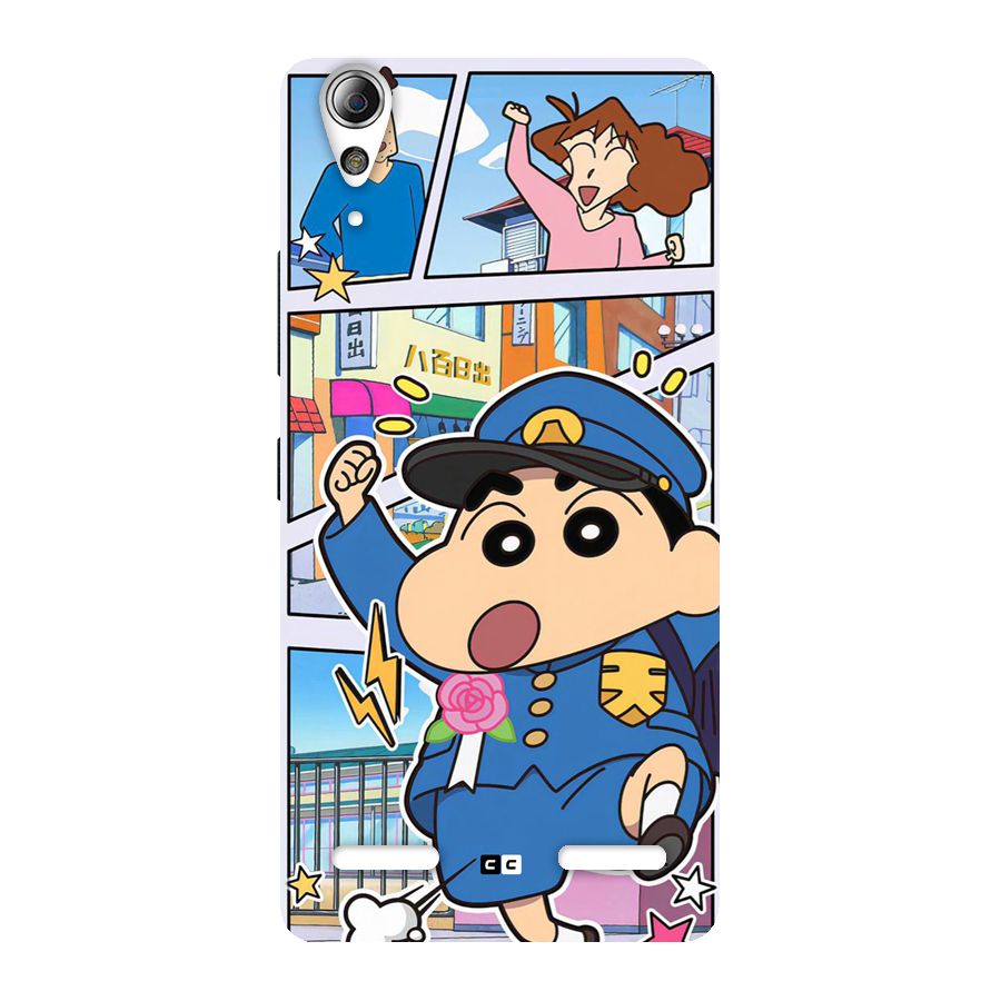 Officer Shinchan Back Case for Lenovo A6000