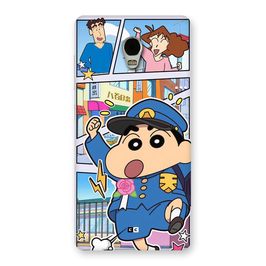 Officer Shinchan Back Case for Lenovo Vibe P1
