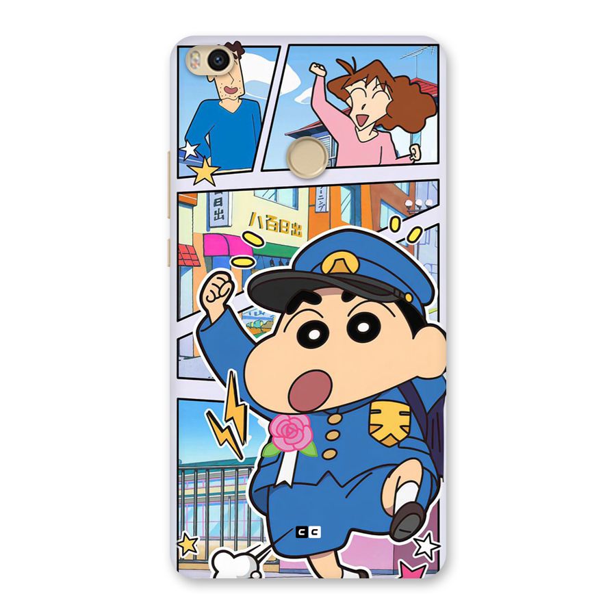 Officer Shinchan Back Case for Mi Max 2