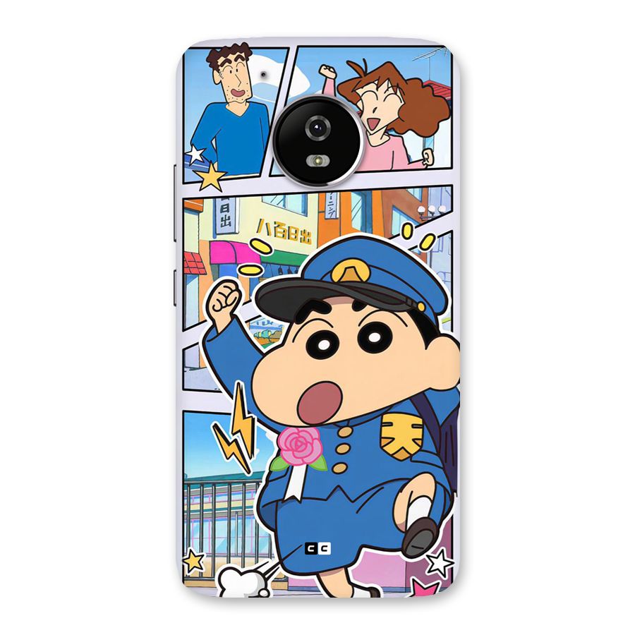 Officer Shinchan Back Case for Moto G5