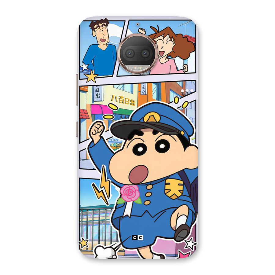 Officer Shinchan Back Case for Moto G5s Plus