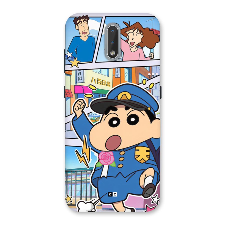 Officer Shinchan Back Case for Nokia 2.3