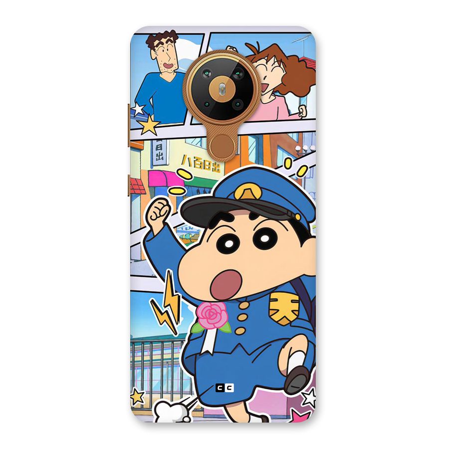 Officer Shinchan Back Case for Nokia 5.3
