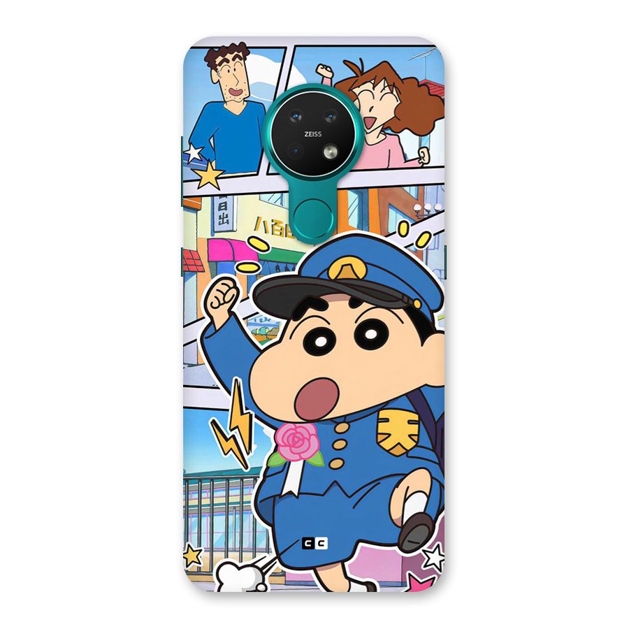 Officer Shinchan Back Case for Nokia 7.2